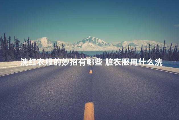 洗红衣服的妙招有哪些 脏衣服用什么洗的干净